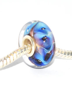 Bedel zilverglas blauw
