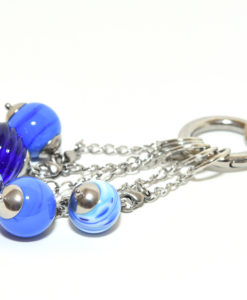 Alternative view of Lange ketting blauwe balletjes
