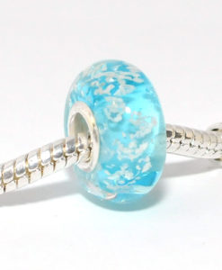 Bedel lichtblauw glitters