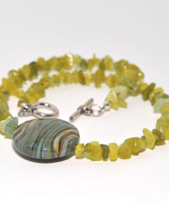 Ketting herfst met gele natuursteen