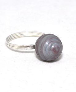 Alternative view of Ring spiraal groen paars 1 bol