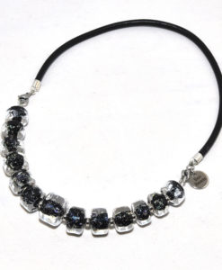 Alternative view of Ketting zwart glitter