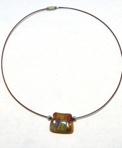 Ketting spang vierkant natuurtinten