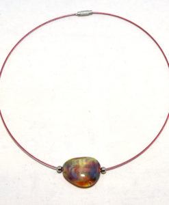 Ketting spang ovaal natuurtinten