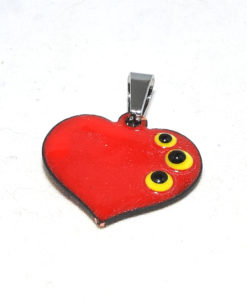 Alternative view of Ketting emaille rood hart