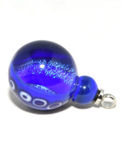 Hanger knikker vortex blauw
