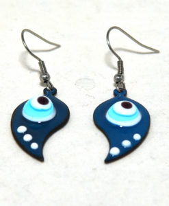 Alternative view of Oorbellen emaille turquoise