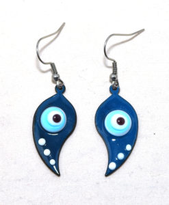 Oorbellen emaille turquoise