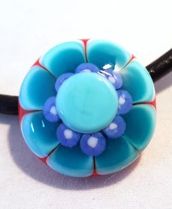 Alternative view of Ketting bloem turquoise