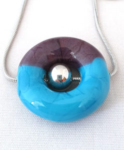 Alternative view of Ketting donut blauw-paars II