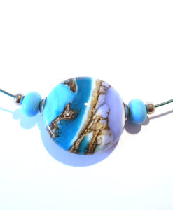 Ketting spang blauw-paars