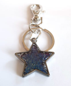 Sleutelhanger ster blauw - Afbeelding 3