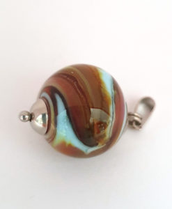 Hanger lichtblauw met zilverglas I