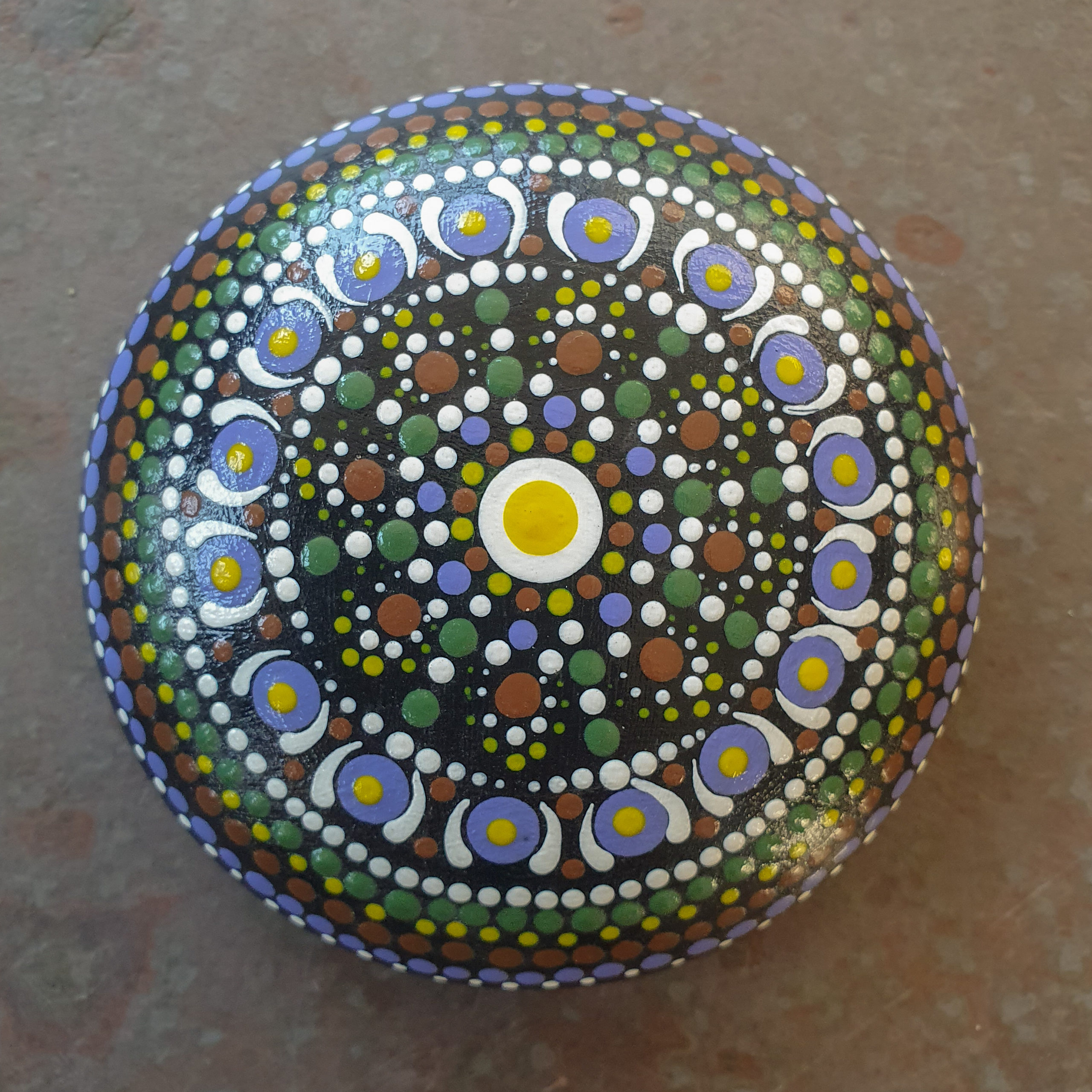 Mandala steen groot 4