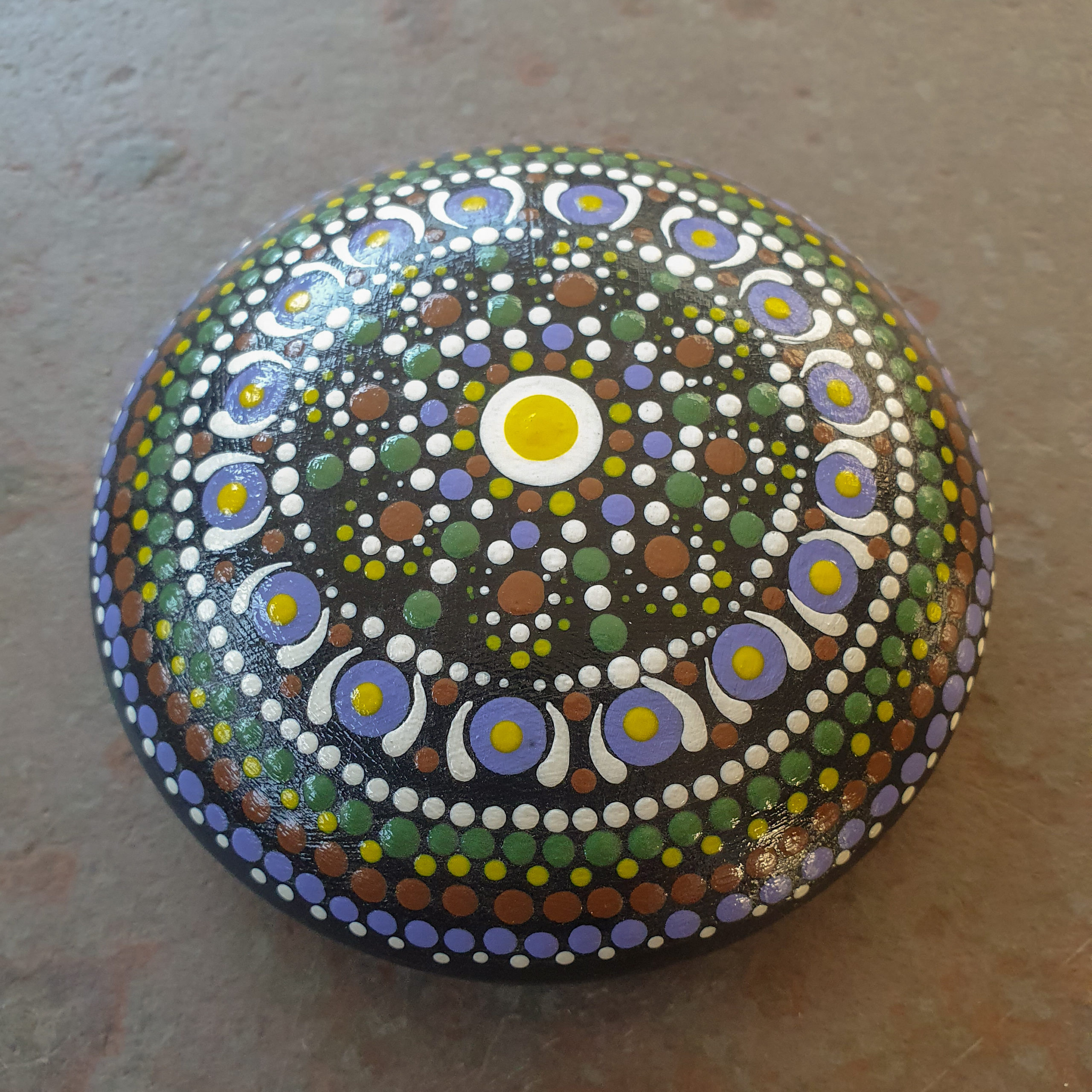 Mandala steen groot 4 - Afbeelding 2