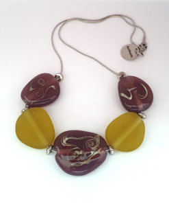 Alternative view of Ketting aubergine-amber